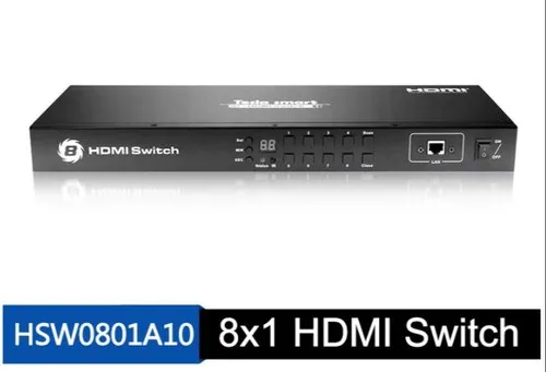 8 Port HDMI Switch - 8 In - 1 Out Switcher With Timer - Tesla / Stecker / Linetek