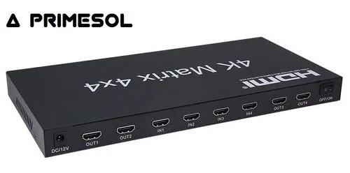 HDMI Matrix 4X4 Matrix Switch 4K - Primesol PS-HDS4X4