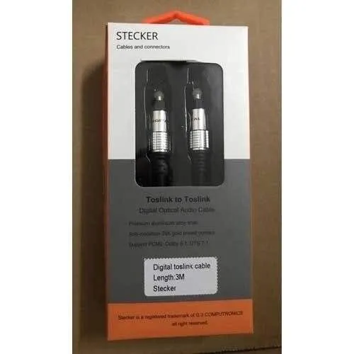 Stecker Optical Audio Cable