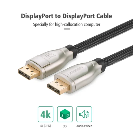 Ugreen Display Port 4K HD DP 1.2 Cable DP107